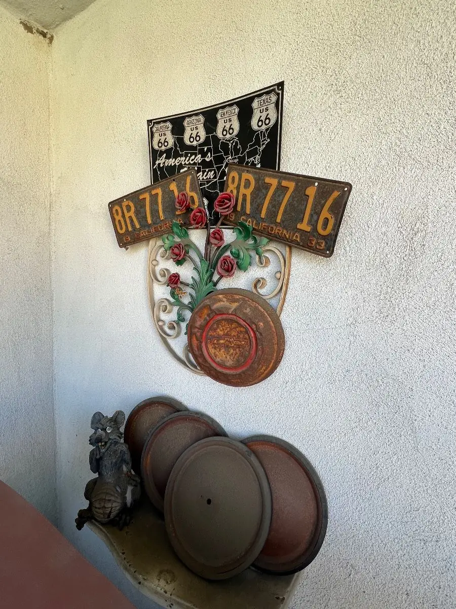 Vintage Style Route 66 Metal Wall Art
