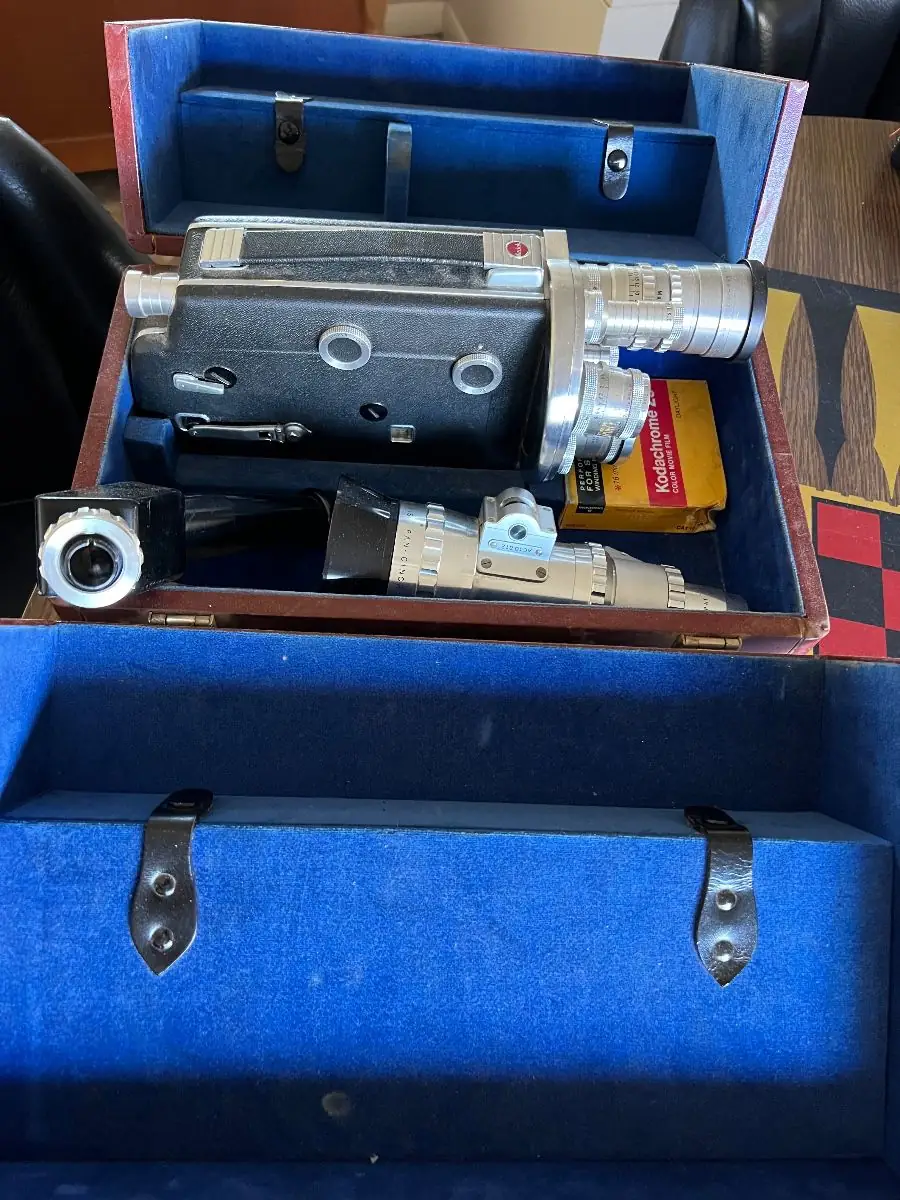 Bolex H-8 8mm Movie Camera with Case
